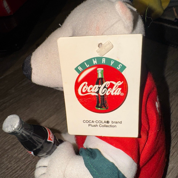 1998 Coca-Cola Polar Bear Stuffed Animal - Picture 4 of 6